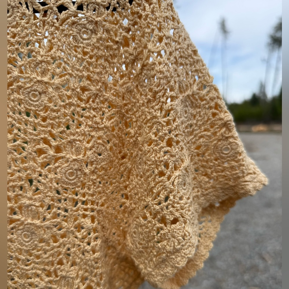 Anne Klein Crochet Button-Up Top - Picture 5 of 8